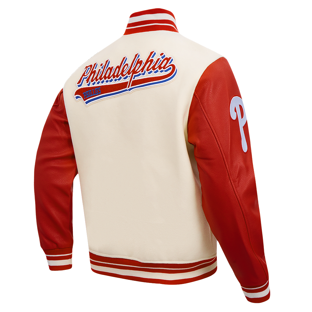 Philadelphia Phillies Script Tail Rib Wool Varsity