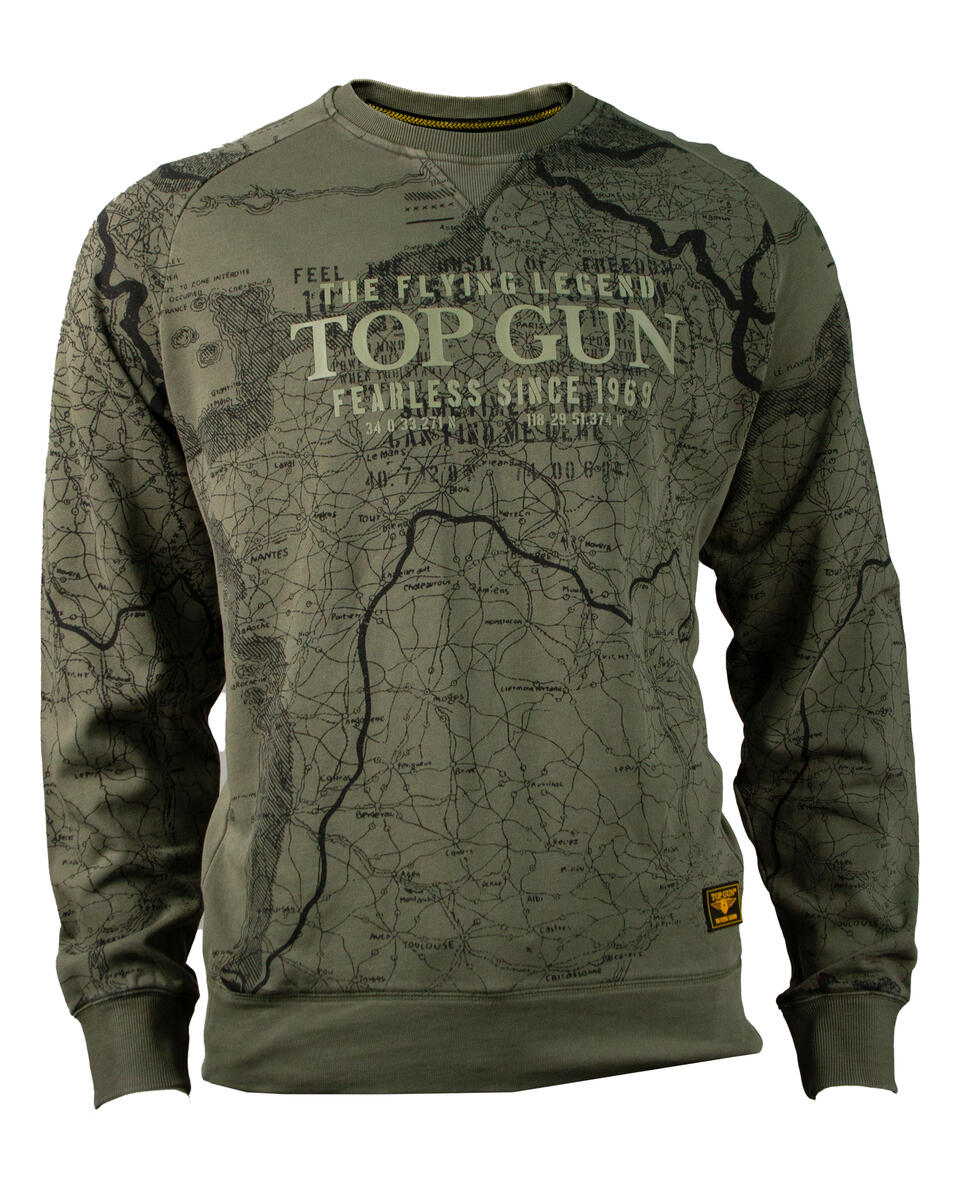 Top gun 'map' crewneck