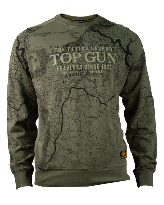 Top gun 'map' crewneck