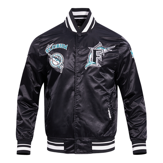 Florida Marlins Retro Classic Rib Satin Jacket
