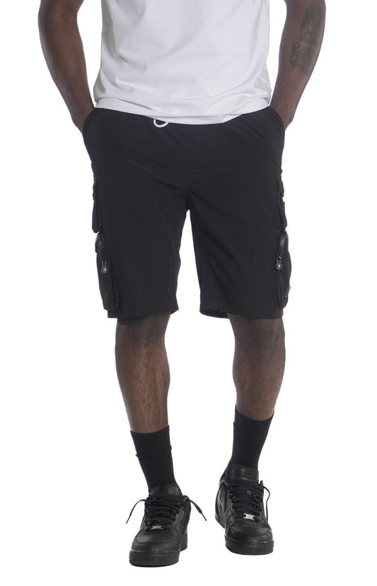 Makobi Men's Nylon Cargo Shorts