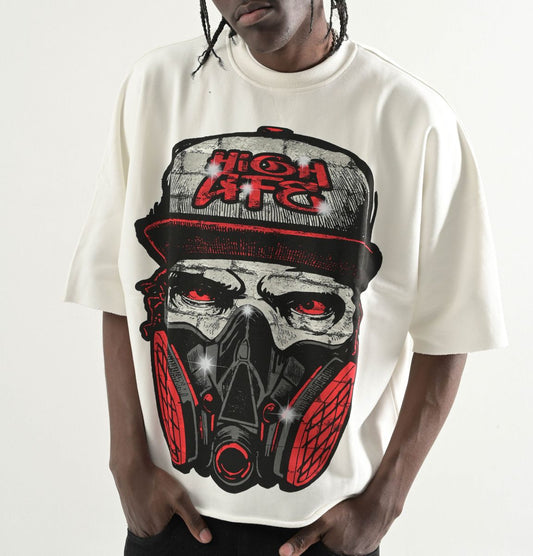 TS551, Oversized Two Panel Cropped T-Shirt