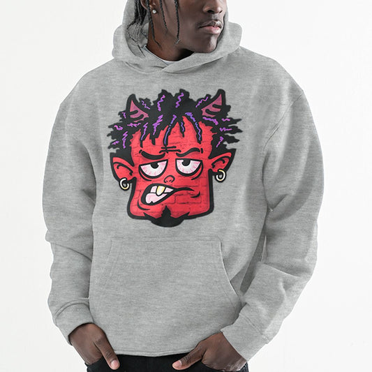 CROPPED OVERSIZE GRAPHIC PRINT HOODIE